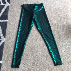 Reflective Mermaid Blackmilk leggings. Small snag.